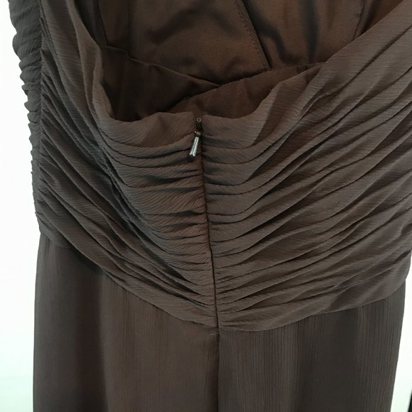 David's Bridal Chiffon Halter Formal Dress F12688 - Picture 6 of 8